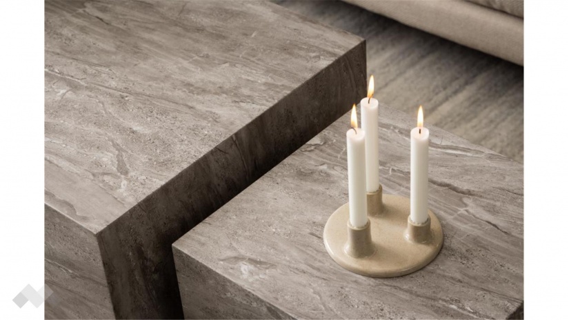 Холна маса Заре комплект маси сив мрамор - изглед 6 - МебелМаг Холна маса Заре комплект маси сив мрамор - изглед 6