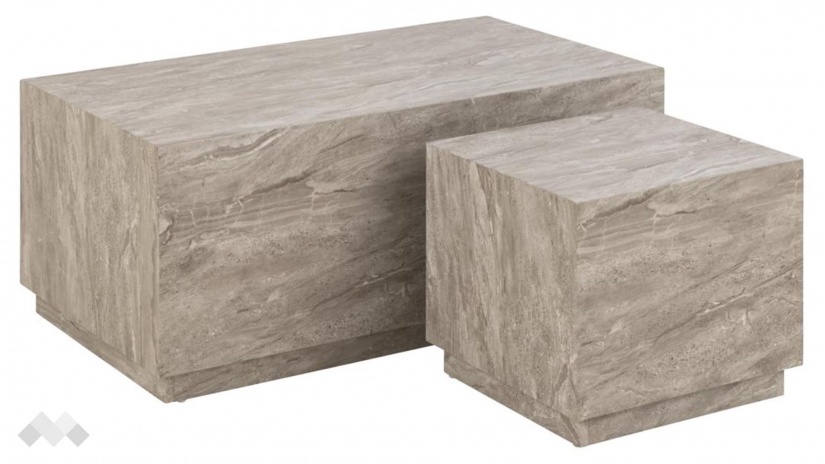 Холна маса Заре комплект маси сив мрамор - изглед 1 - МебелМаг Холна маса Заре комплект маси сив мрамор - изглед 1