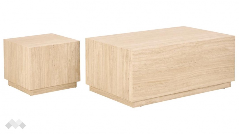 Холна маса Заре комплект маси травертин - изглед 2 - МебелМаг Холна маса Заре комплект маси травертин - изглед 2