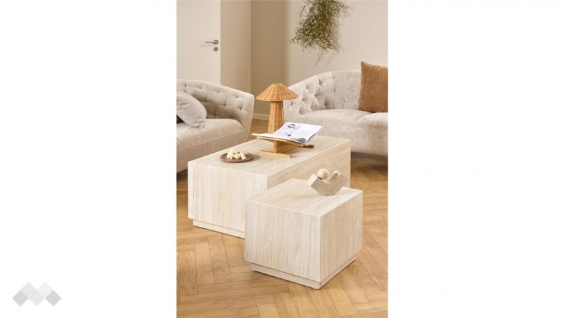 Холна маса Заре комплект маси травертин - изглед 6 - МебелМаг Холна маса Заре комплект маси травертин - изглед 6