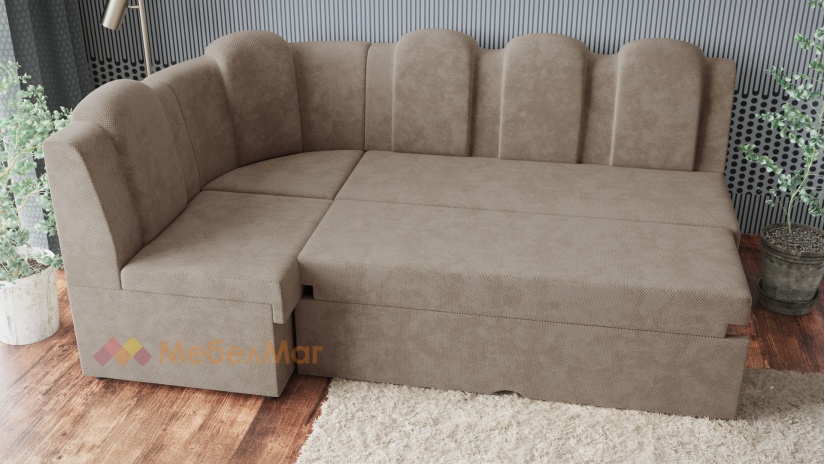 Кухненски ъгъл Хуго Лукс универсален ъгъл бежов - изглед 6 - МебелМаг Кухненски ъгъл Хуго Лукс универсален ъгъл бежов - изглед 6