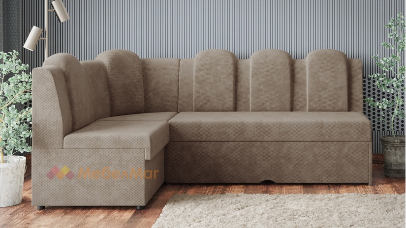 Кухненски ъгъл Хуго Лукс универсален ъгъл бежов - изглед 4 - МебелМаг Кухненски ъгъл Хуго Лукс универсален ъгъл бежов - изглед 4