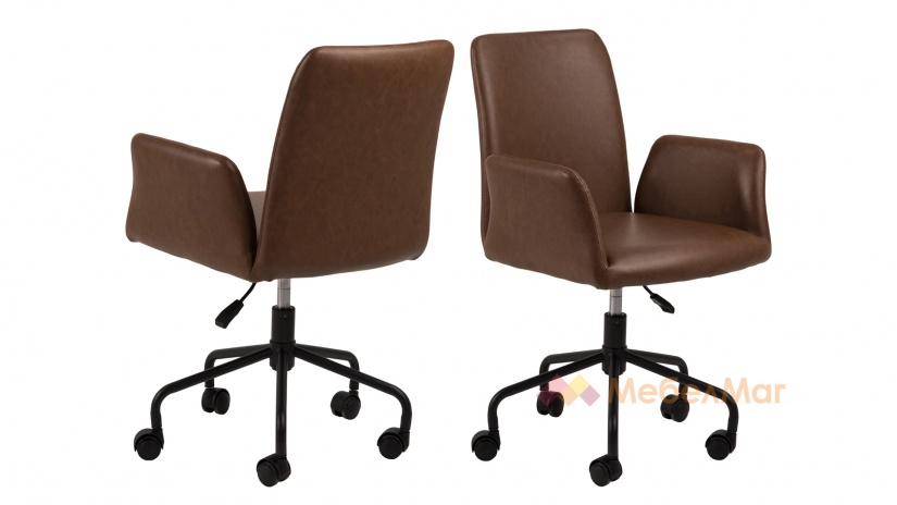 Офис стол Ная кафяв - изглед 8 - МебелМаг Офис стол Ная кафяв - изглед 8