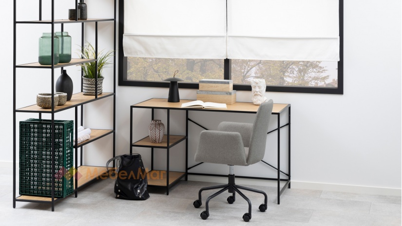 Офис стол Ная сив - изглед 2 - МебелМаг Офис стол Ная сив - изглед 2