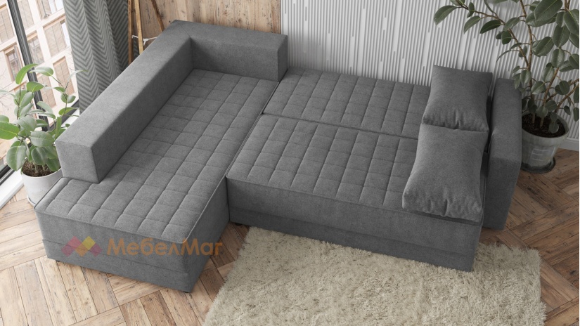 Ъглов диван Били с посока сив - изглед 5 - МебелМаг Ъглов диван Били с посока сив - изглед 5