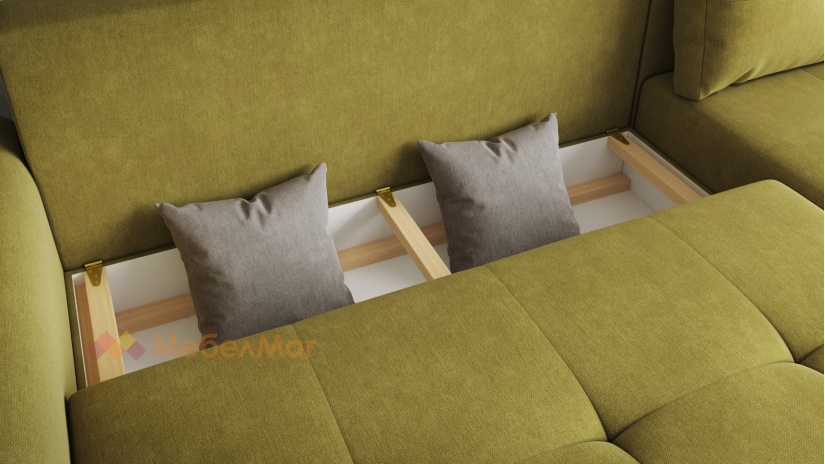 Ъглов диван Памплона Покет универсален ъгъл зелен - изглед 5 - МебелМаг Ъглов диван Памплона Покет универсален ъгъл зелен - изглед 5