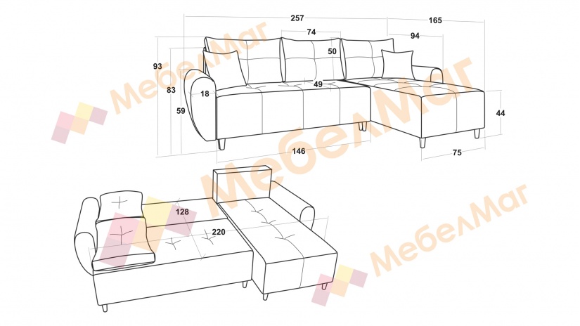 Ъглов диван Памплона Покет универсален ъгъл зелен - изглед 9 - МебелМаг Ъглов диван Памплона Покет универсален ъгъл зелен - изглед 9