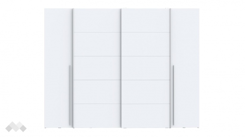 Гардероб Арагона четирикрилни бял - изглед 4 - МебелМаг Гардероб Арагона четирикрилни бял - изглед 4