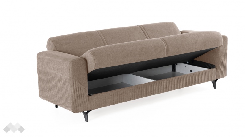 Диван Атон триместни кафяв - изглед 4 - МебелМаг Диван Атон триместни кафяв - изглед 4