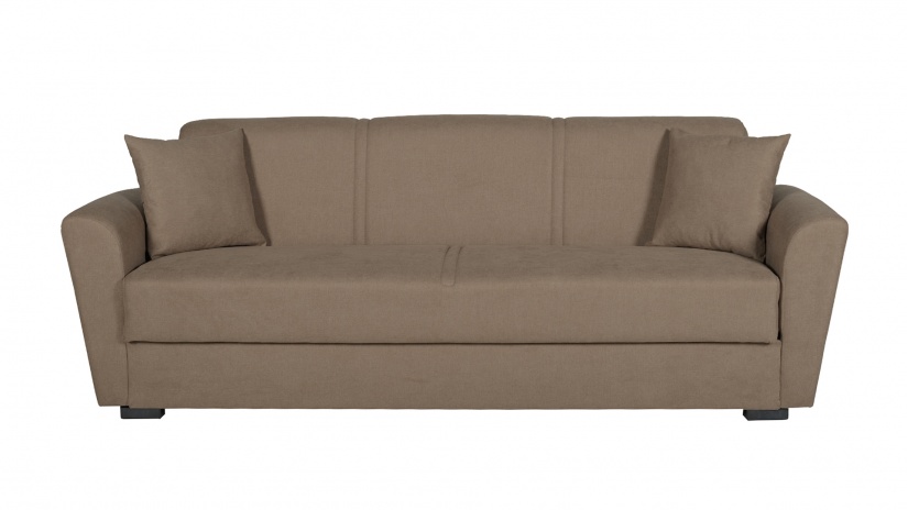 Диван Фокс триместни кафяв - изглед 3 - МебелМаг Диван Фокс триместни кафяв - изглед 3