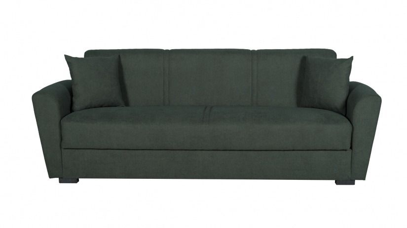 Диван Фокс триместни зелен - изглед 2 - МебелМаг Диван Фокс триместни зелен - изглед 2