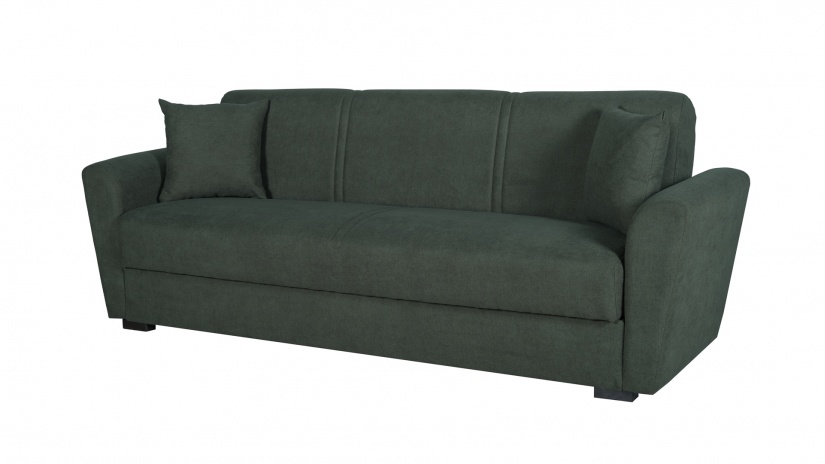 Диван Фокс триместни зелен - изглед 1 - МебелМаг Диван Фокс триместни зелен - изглед 1