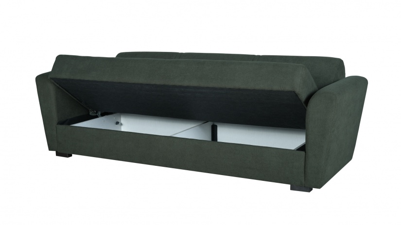 Диван Фокс триместни зелен - изглед 3 - МебелМаг Диван Фокс триместни зелен - изглед 3