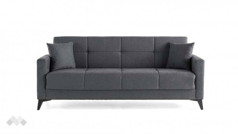 Диван Мира триместни сив - изглед 3 - МебелМаг Диван Мира триместни сив - изглед 3