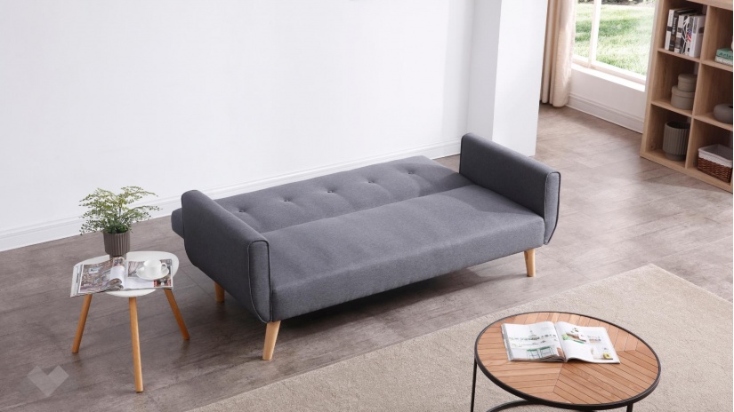 Диван Свен триместни графит - изглед 3 - МебелМаг Диван Свен триместни графит - изглед 3