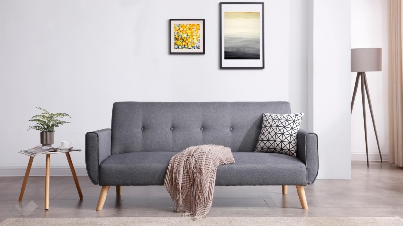 Диван Свен триместни графит - изглед 2 - МебелМаг Диван Свен триместни графит - изглед 2