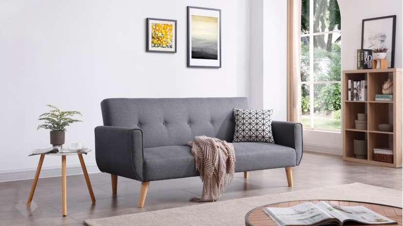 Диван Свен триместни графит - изглед 1 - МебелМаг Диван Свен триместни графит - изглед 1