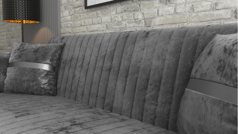 Диван Ваяна триместни сив - изглед 5 - МебелМаг Диван Ваяна триместни сив - изглед 5
