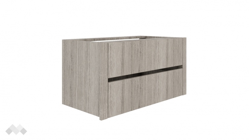 Гардероб с две чекмеджета Комо двукрилни дъб ърбан ойстър с бяло - изглед 3 - МебелМаг Гардероб с две чекмеджета Комо двукрилни дъб ърбан ойстър с бяло - изглед 3