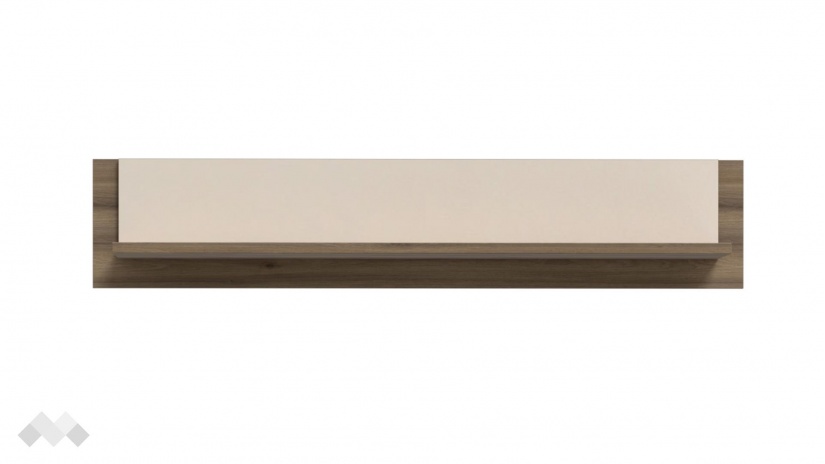 Етажерка Дейлос с открити рафтове дъб валенсия с крем - изглед 3