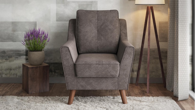 Фотьойл Мерива кафяв - изглед 2 - МебелМаг Фотьойл Мерива кафяв - изглед 2