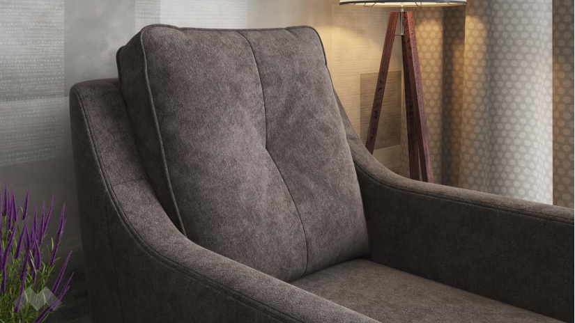 Фотьойл Мерива кафяв - изглед 3 - МебелМаг Фотьойл Мерива кафяв - изглед 3