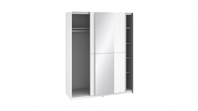 Гардероб Триумф с плъзгащи врати бяло гладко - изглед 5 - МебелМаг Гардероб Триумф с плъзгащи врати бяло гладко - изглед 5