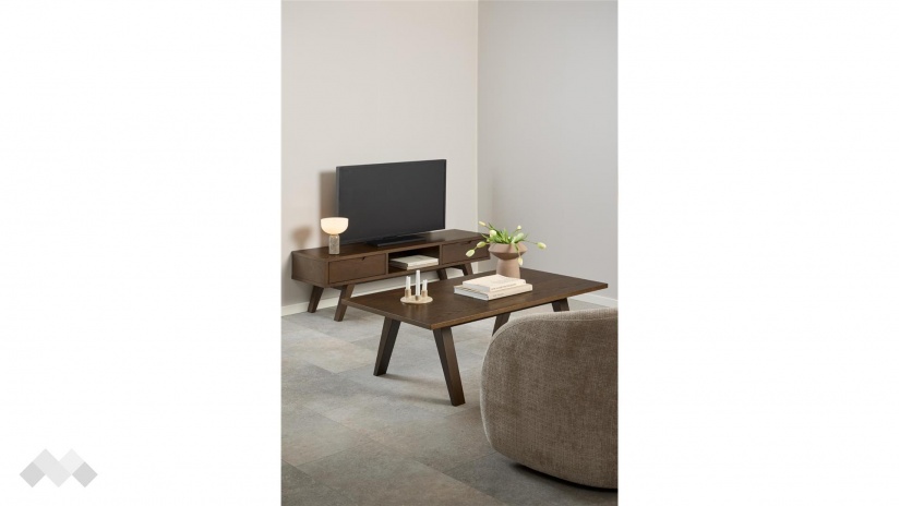 Холна маса Алайн тъмен дъб натурал - изглед 6 - МебелМаг Холна маса Алайн тъмен дъб натурал - изглед 6