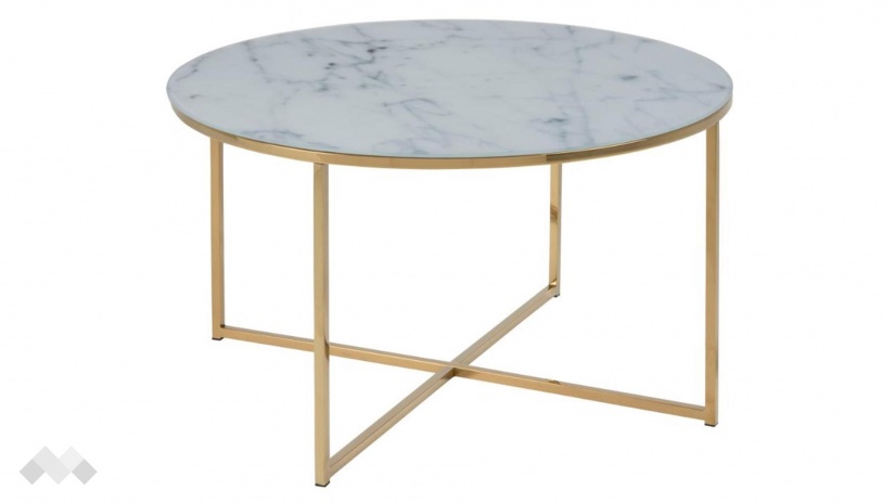 Холна маса Алисма бял мрамор - изглед 1 - МебелМаг Холна маса Алисма бял мрамор - изглед 1