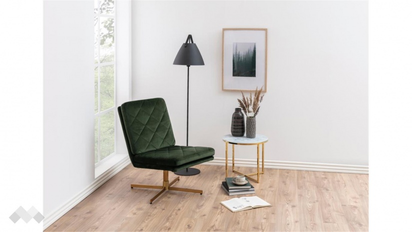 Холна маса Алисма бял мрамор със златно - изглед 5 - МебелМаг Холна маса Алисма бял мрамор със златно - изглед 5