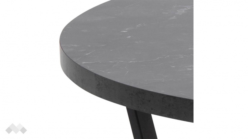 Холна маса Амбъл сив мрамор с черно - изглед 3 - МебелМаг Холна маса Амбъл сив мрамор с черно - изглед 3