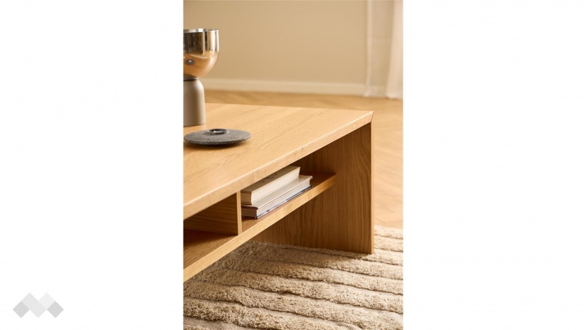 Холна маса Арлон дъб натурал - изглед 5 - МебелМаг Холна маса Арлон дъб натурал - изглед 5