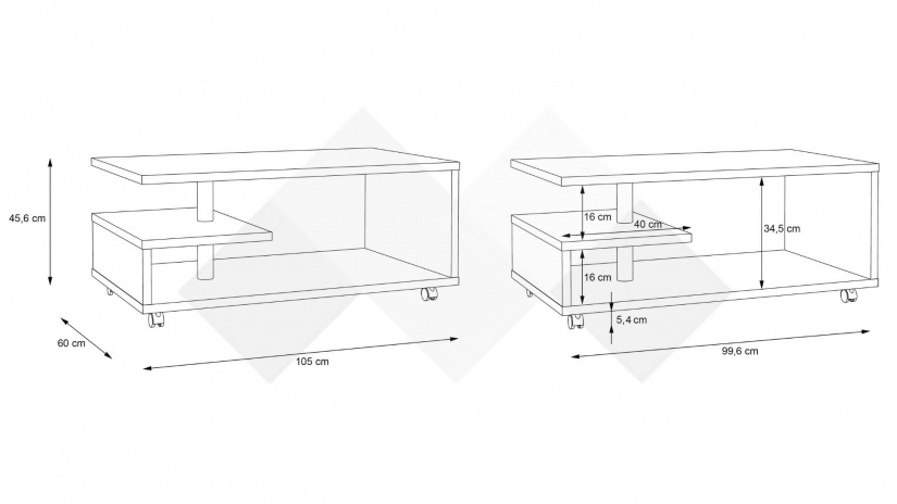 Холна маса Байли дъб артисан - изглед 4 - МебелМаг Холна маса Байли дъб артисан - изглед 4
