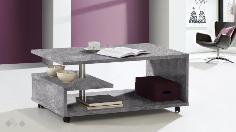 Холна маса Байли светло сиво - изглед 1 - МебелМаг Холна маса Байли светло сиво - изглед 1