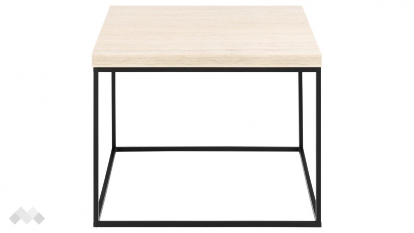 Холна маса Бароса травертин с черно - изглед 2 - МебелМаг Холна маса Бароса травертин с черно - изглед 2