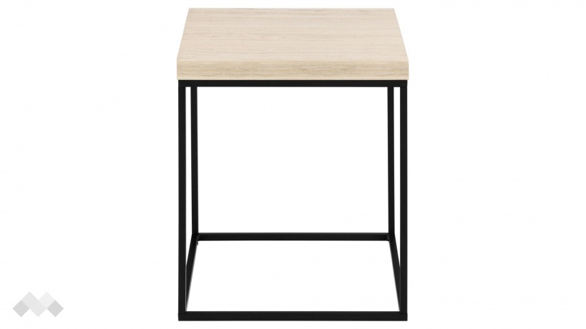 Холна маса Бароса травертин с черно - изглед 2 - МебелМаг Холна маса Бароса травертин с черно - изглед 2