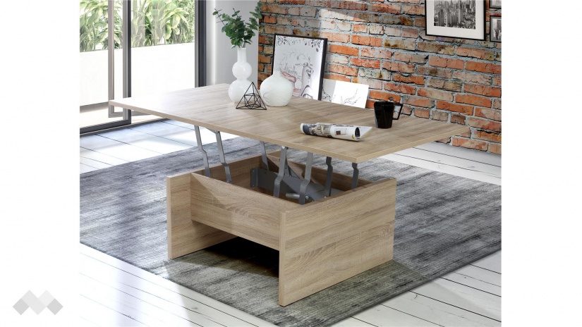 Холна маса Белами дъб сонома - изглед 7 - МебелМаг Холна маса Белами дъб сонома - изглед 7