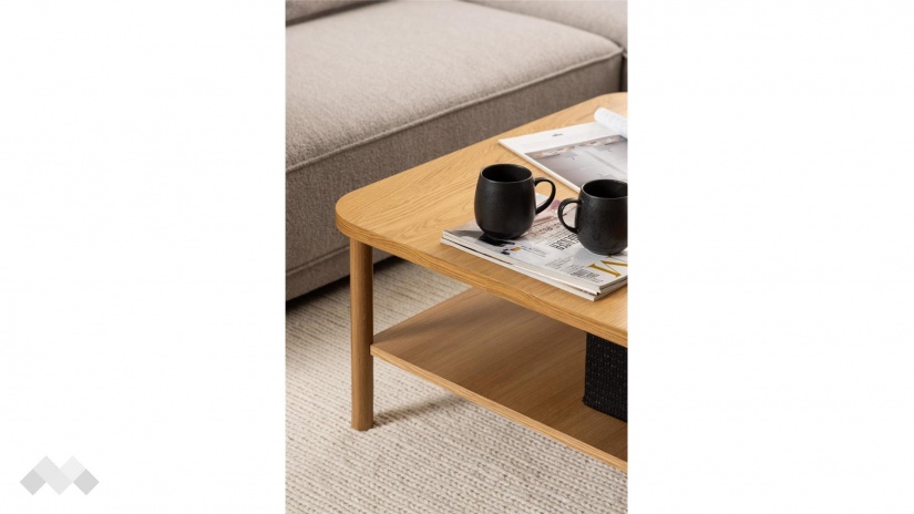 Холна маса Банбъри дъб натурал - изглед 6 - МебелМаг Холна маса Банбъри дъб натурал - изглед 6