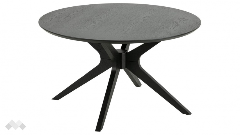 Холна маса Дънкан дъб черен мат - изглед 1 - МебелМаг Холна маса Дънкан дъб черен мат - изглед 1