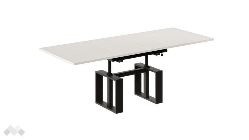 Холна маса Емполи разтегателна кашмир с черно - изглед 4 - МебелМаг Холна маса Емполи разтегателна кашмир с черно - изглед 4