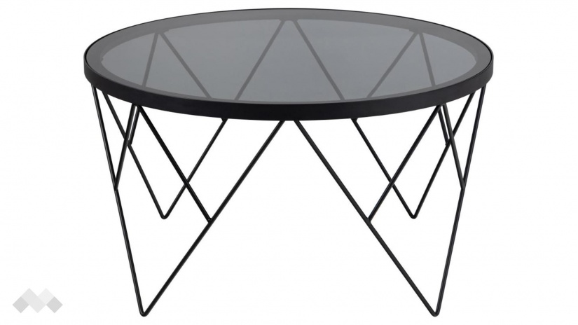 Холна маса Халстоу опушен с черен мат - изглед 2