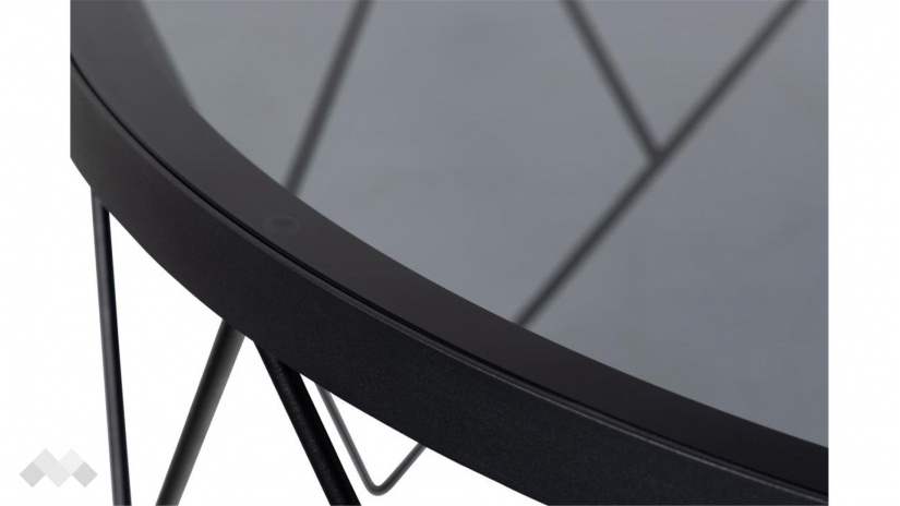 Холна маса Халстоу опушен с черен мат - изглед 4