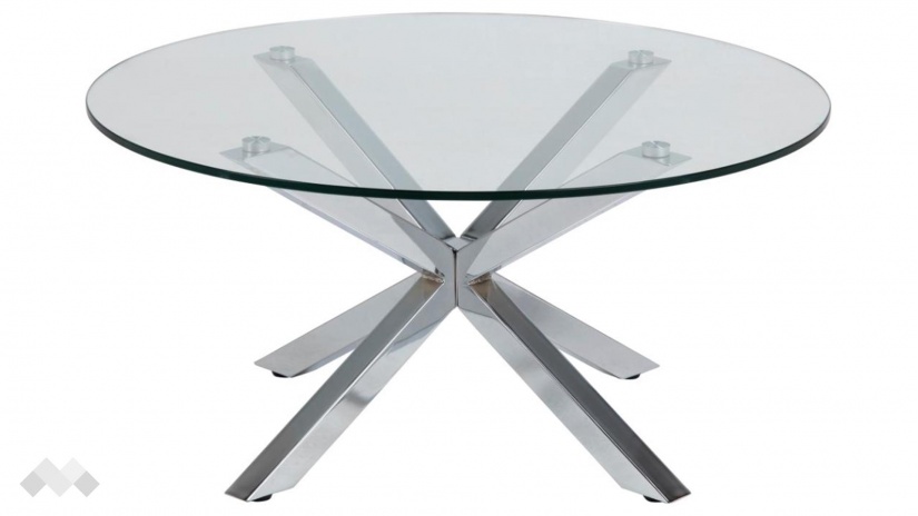 Холна маса Хевън хром - изглед 1 - МебелМаг Холна маса Хевън хром - изглед 1