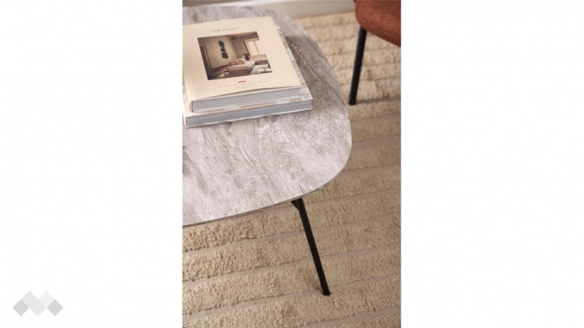 Холна маса Каракас сив мрамор - изглед 6 - МебелМаг Холна маса Каракас сив мрамор - изглед 6