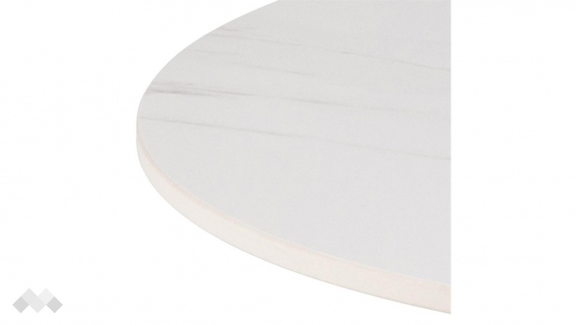 Холна маса Малта бял с бял мат - изглед 2