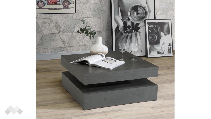 Холна маса Мирано бетон - изглед 3 - МебелМаг Холна маса Мирано бетон - изглед 3
