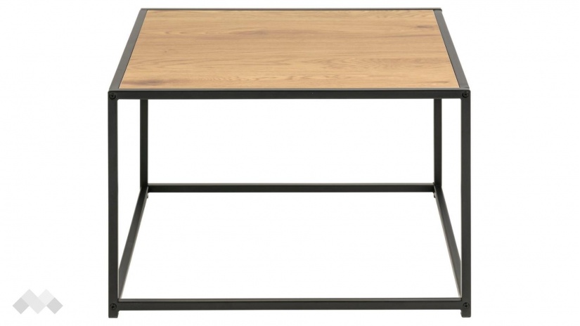 Холна маса Сийфорд тъмен дъб с черно - изглед 2