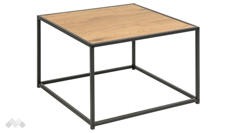 Холна маса Сийфорд тъмен дъб с черно - изглед 1