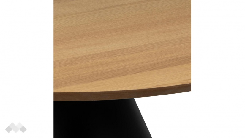 Холна маса Соли дъб натурал с черен мат - изглед 3 - МебелМаг Холна маса Соли дъб натурал с черен мат - изглед 3