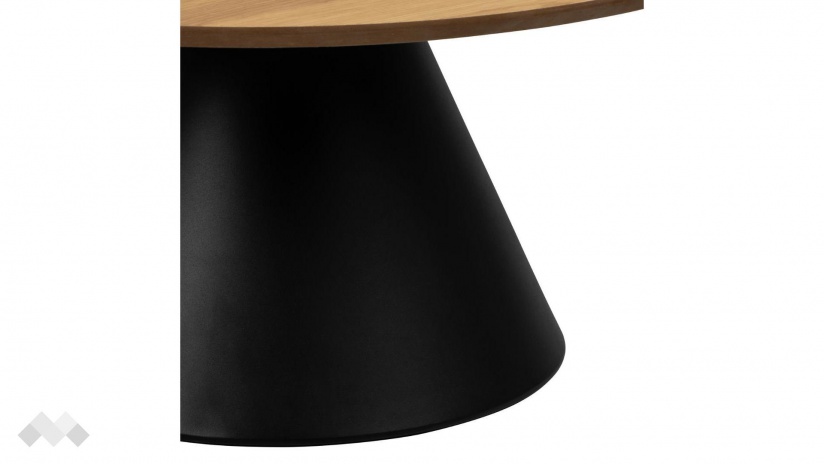 Холна маса Соли дъб натурал с черен мат - изглед 4 - МебелМаг Холна маса Соли дъб натурал с черен мат - изглед 4